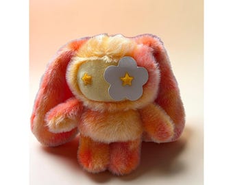 CJ Hendry juju Rainbow - "Kenny" - Plush Toy Keychain Collectible Art