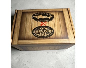 Kit de etiqueta para coco Dogfish Head x Survivor 50, edición limitada (latas vacías)