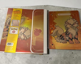 Pokemon X Target Arcanine Trapper Keeper Binder + Notebook 30th Anniversary