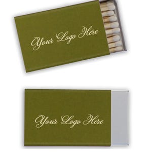 Personalized Logo Wedding Matches, Custom Matchboxes, Chic Matchbox Favors