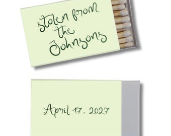 Personalized Matchboxes | Custom House Matchboxes | Wedding Matches | Realtor Closing Gift | Custom Match Boxes | Housewarming Favor