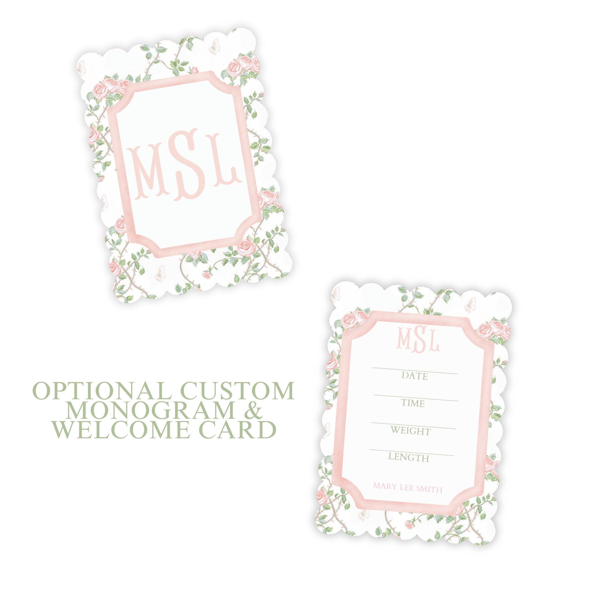 Baby Girl Pink Floral Milestone Cards, Monthly Baby Milestone Set, Baby ...