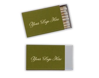 Personalized Logo Wedding Matches, Custom Matchboxes, Chic Matchbox Favors