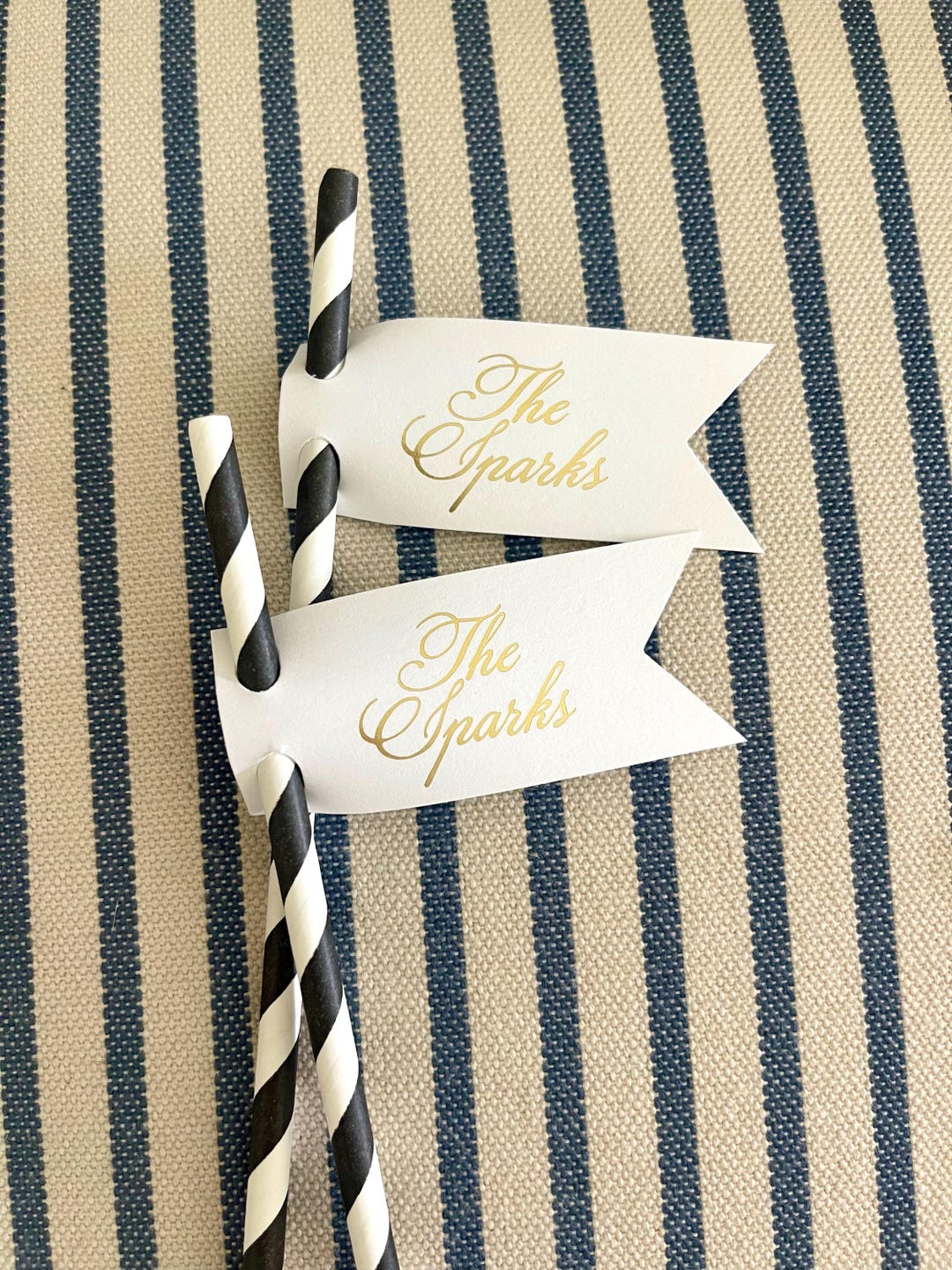 Custom Wedding Straw Tags, Personalized Bar Decorations, Celebration ...
