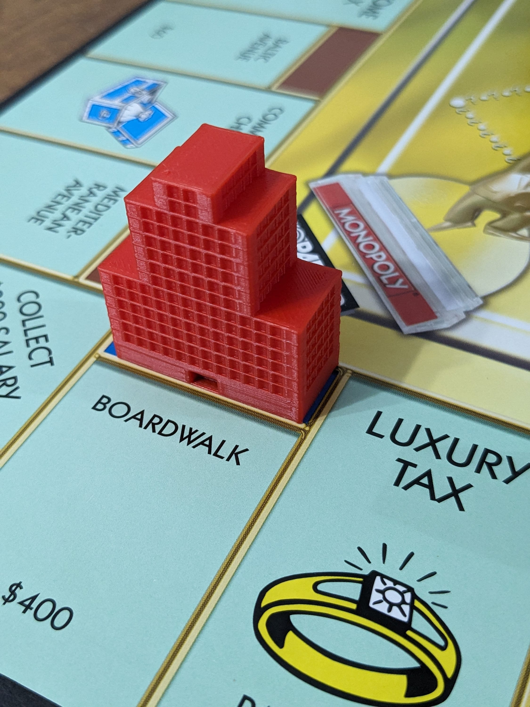 Skyscraper Hotel and Apartment Houses Monopoly Style 3D
