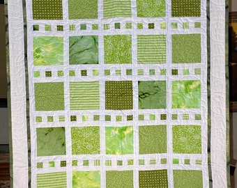 Floating Blocks Quilt Pattern - Modern Quilting Design, Instant PDF Download