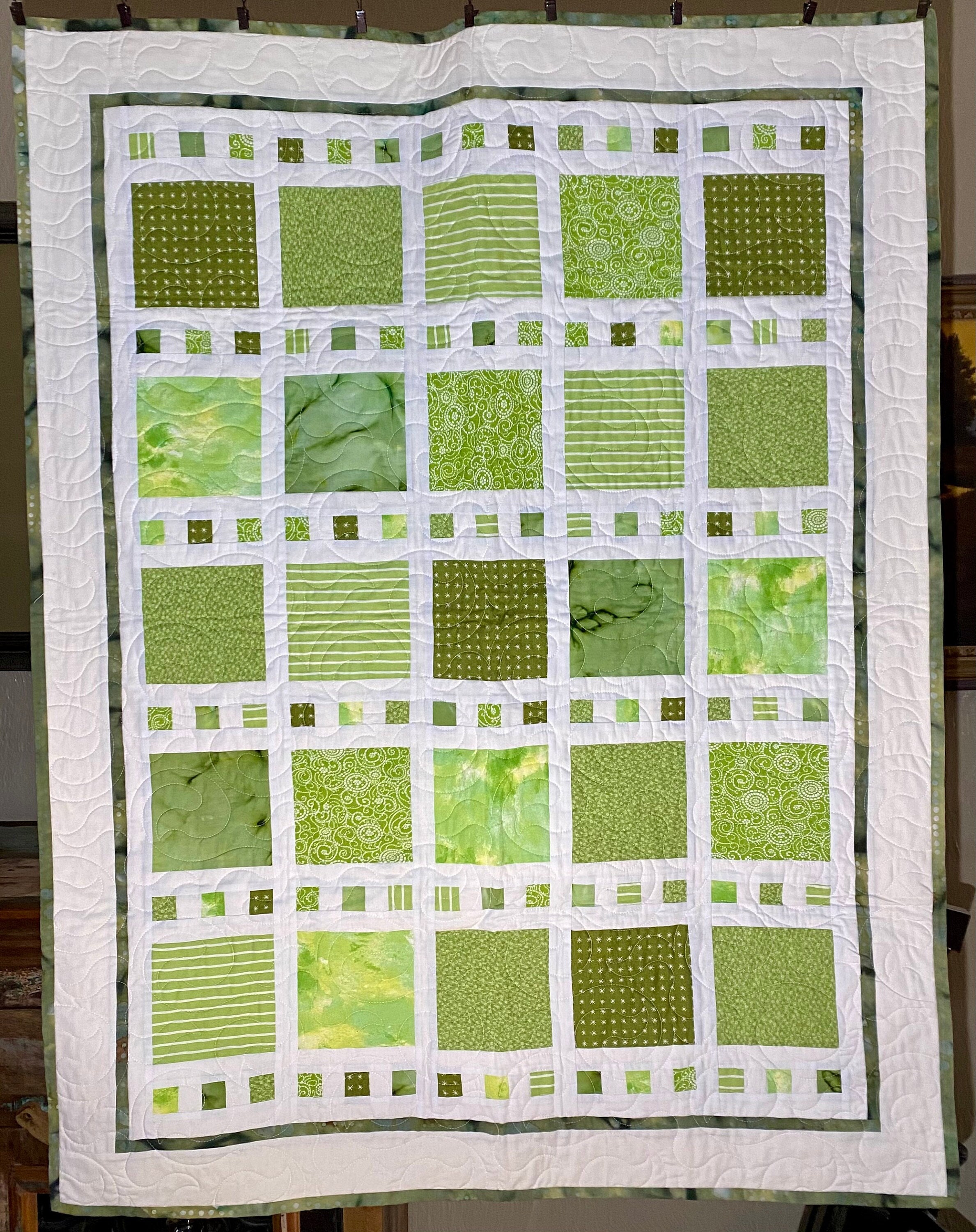 Floating Blocks Quilt Pattern - Modern Quilting Design, Instant PDF ...