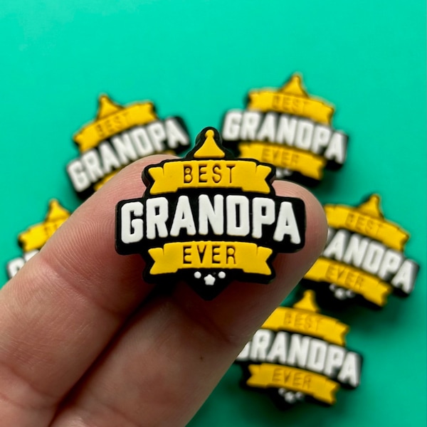 GRANDPA Shoe Charm - Cute Shoe Charms - Funny Shoe Charms - Dad Shoe Charms - Lit Shoe Charms - Shoe Charms - Clog Charms - Meme Charm