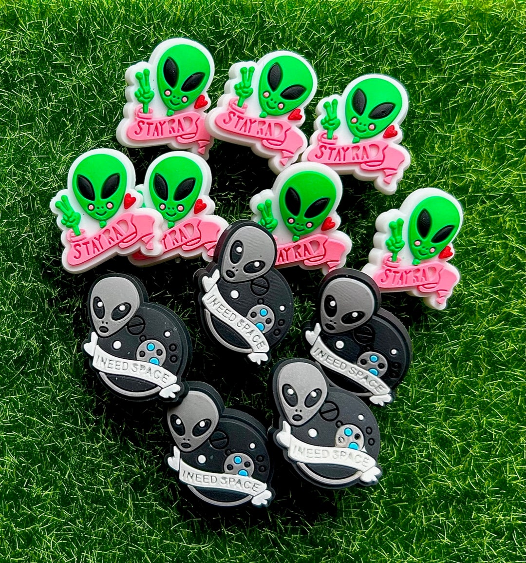 ALIEN CROC CHARM Cute Croc Charms Funny Croc Charms Ufo - Etsy