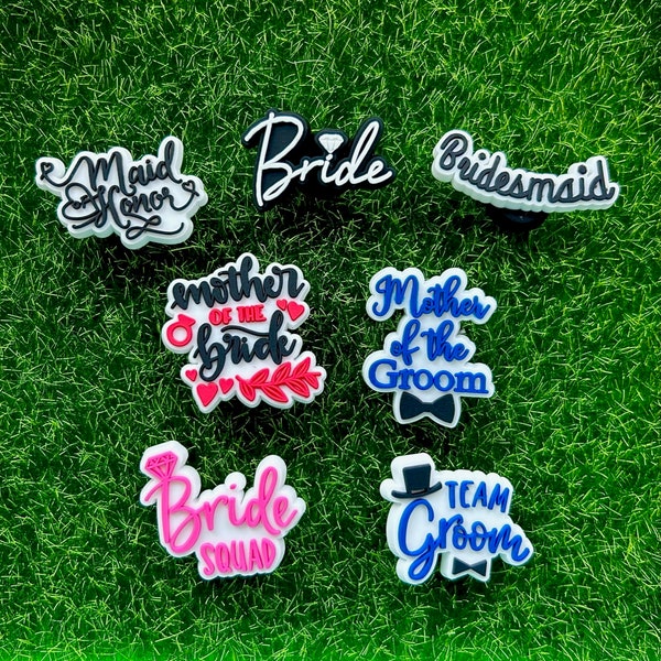 bridesmaid croc charms