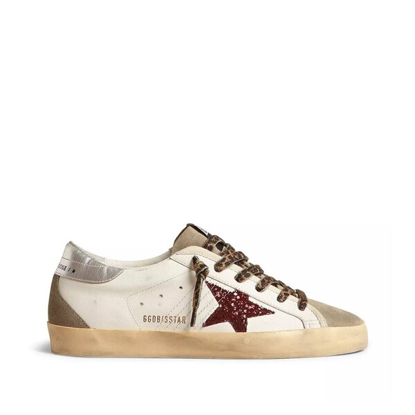 Golden Goose Women's Sneakers Superstar Leopard Star Superstar En Cuir Baskets