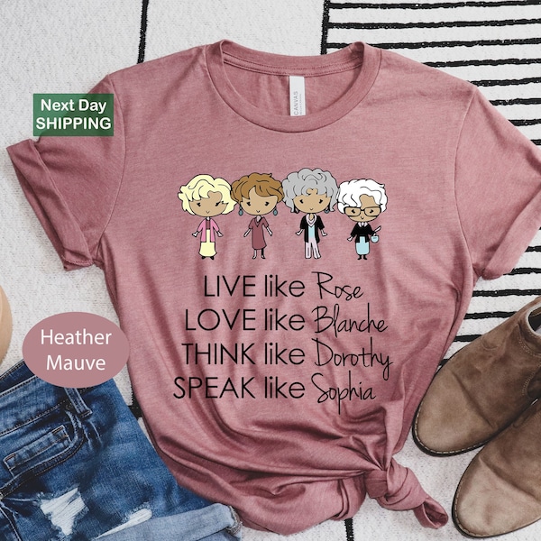 Golden Girls Shirt, Golden Girls Name Shirt, 80's TV Sitcom, Golden Girls Names Shirt, Golden Girls Gift Shirt, Golden Girls Fan Shirt