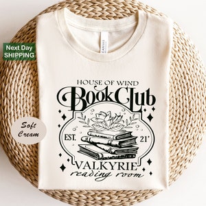 House of Wind Library Velaris Shirt, Acotar Book Club Shirt, Night Court Sarah J Maas Throne of Glass, Valkyrie Reading Room, Valkyrie Club