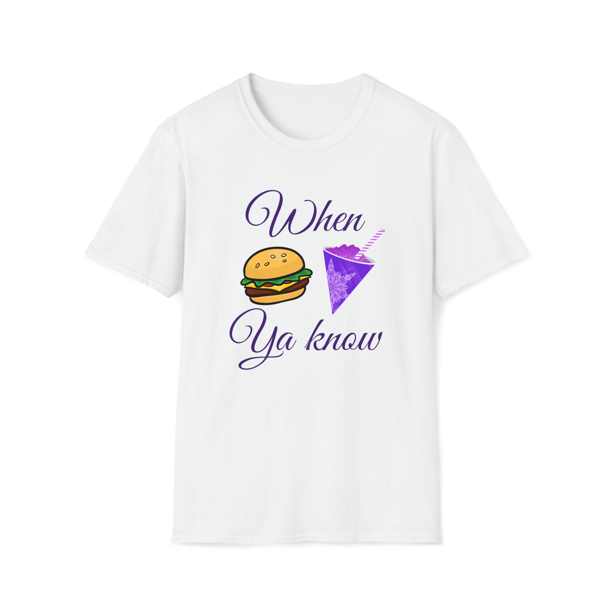 Burger and a Grape Snowcone Etsy