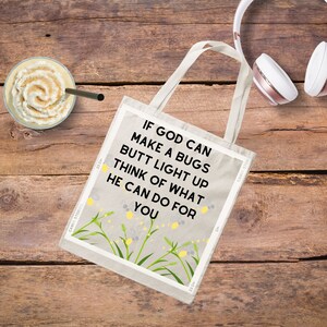 funny christian tote bag perfect for carrying daily items
