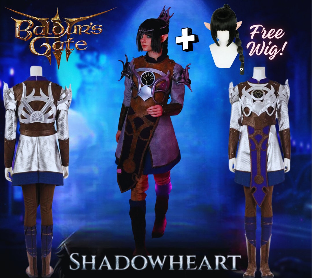 Shadowheart Women's Cosplay Costume Set With Wig Etsy
