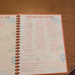 Family Road Trip Journal | Kids Travel Activity Book, License Plate ...