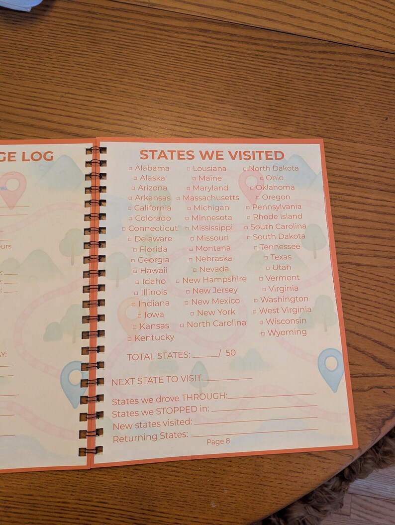 Family Road Trip Journal | Kids Travel Activity Book, License Plate ...