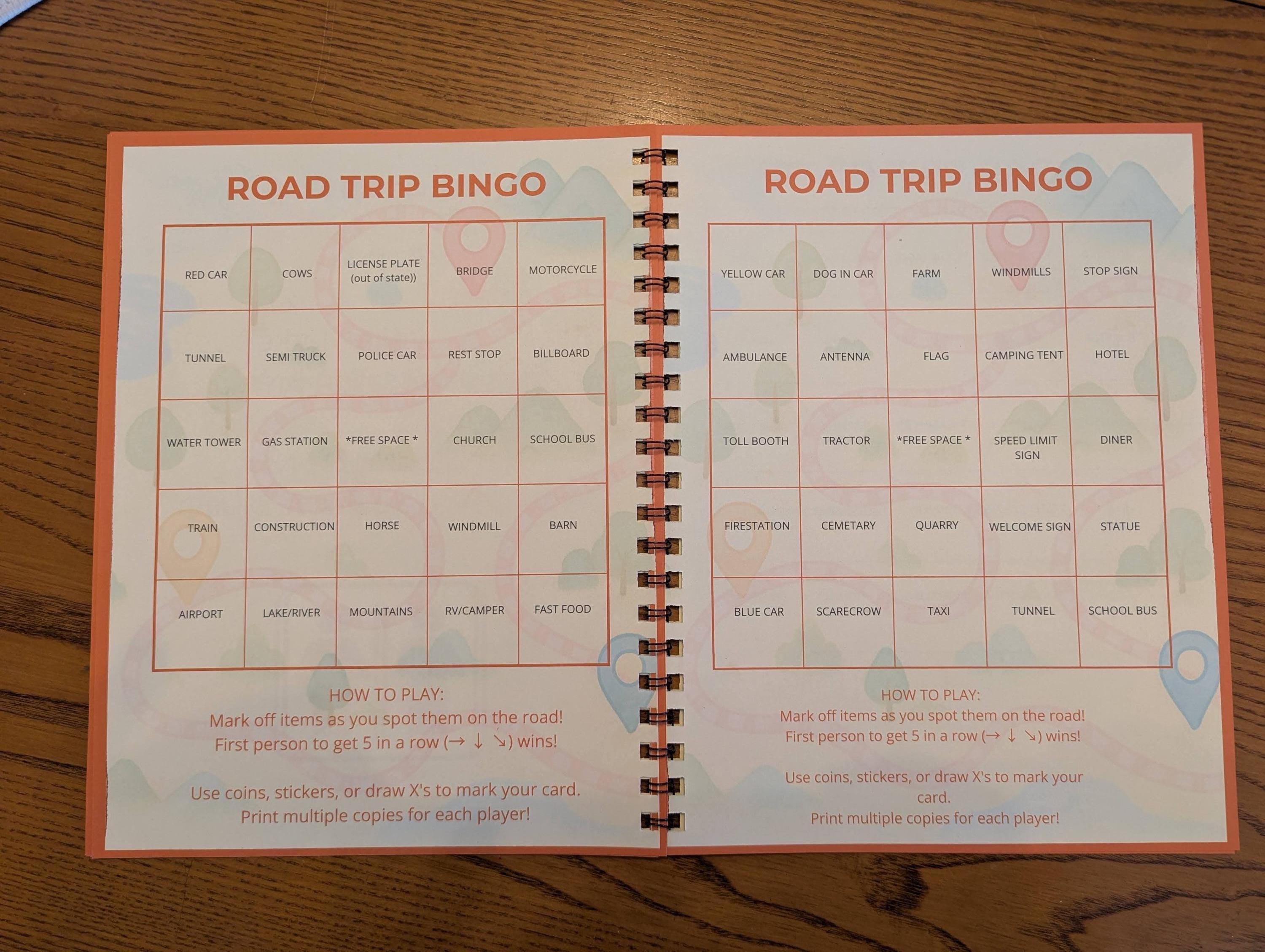 Family Road Trip Journal | Kids Travel Activity Book, License Plate ...