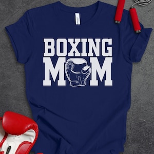 Boxing Mom Shirt, Gift for Boxer, Women&#39;s Boxing T-Shirt, Mother&#39;s Day Gifts, Womens Fitness Top, Workout Tee, Sparring TShirt, Boxing Class