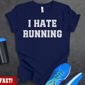 Funny Running T-Shirt, Cardio Exercise Tee: 100% Cotton S-3XL