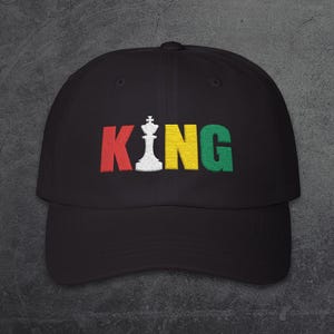 Black King Hat, Black History Month, Embroidered Hat, Martin Luther King, Black Men, Chess Piece, Trendy Hats, African American, Embroidery