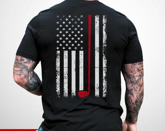 USA Golf T-Shirt, American Flag, Golfer Gift: 100% Cotton S-3XL