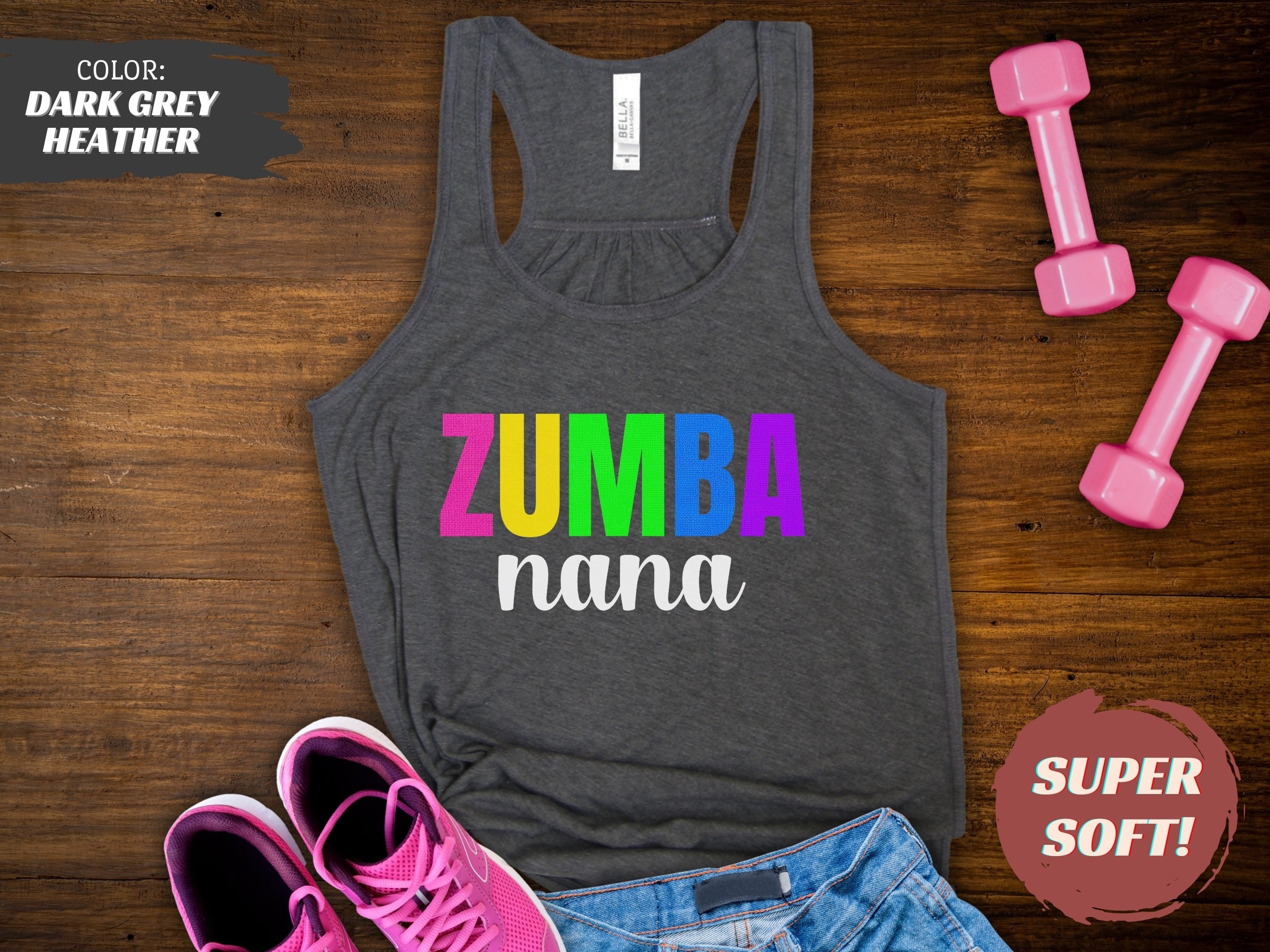 Womens Zumba Tank Top, Zumba Nana, Gift for Grandma, Zumba Class Top
