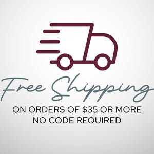 K&ouml;nnte beinhalten: Eine Grafik mit der dunkelroten Umrisszeichnung eines Lieferwagens mit Bewegungslinien. Unter dem LKW steht der Text Free Shipping, ON ORDERS OF $35 OR MORE, NO CODE REQUIRED. In der unteren rechten Ecke befindet sich das ZenFIT-Logo.