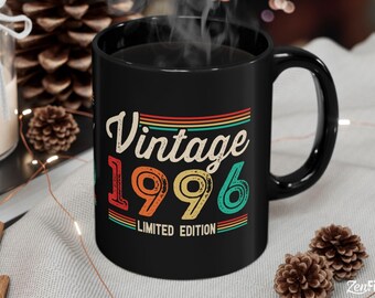 30th Birthday Coffee Mug, Vintage 1996: Ceramic 11oz or 15oz