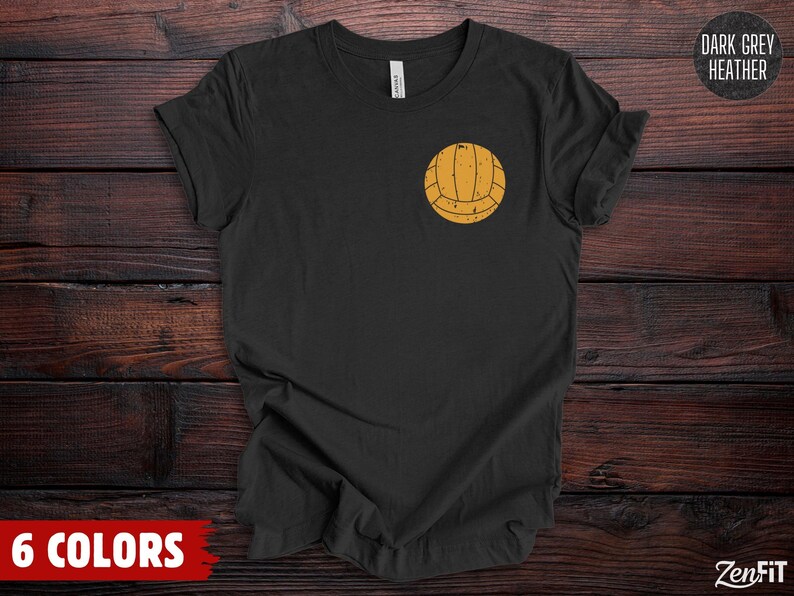 Camiseta de waterpolo de EE. UU., bandera estadounidense: 100 % algodón, tallas S-3XL Dark Grey Heather