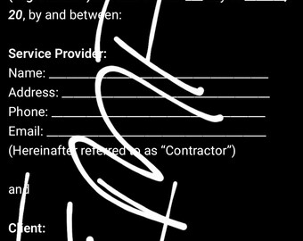 Pest control services agreement