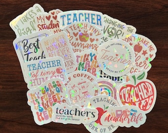Teacher Stickers | Teacher Appreciation Stickers | Back to School | Teacher Gift | Build Your Own Sticker Pack | First Day Teacher Gift |