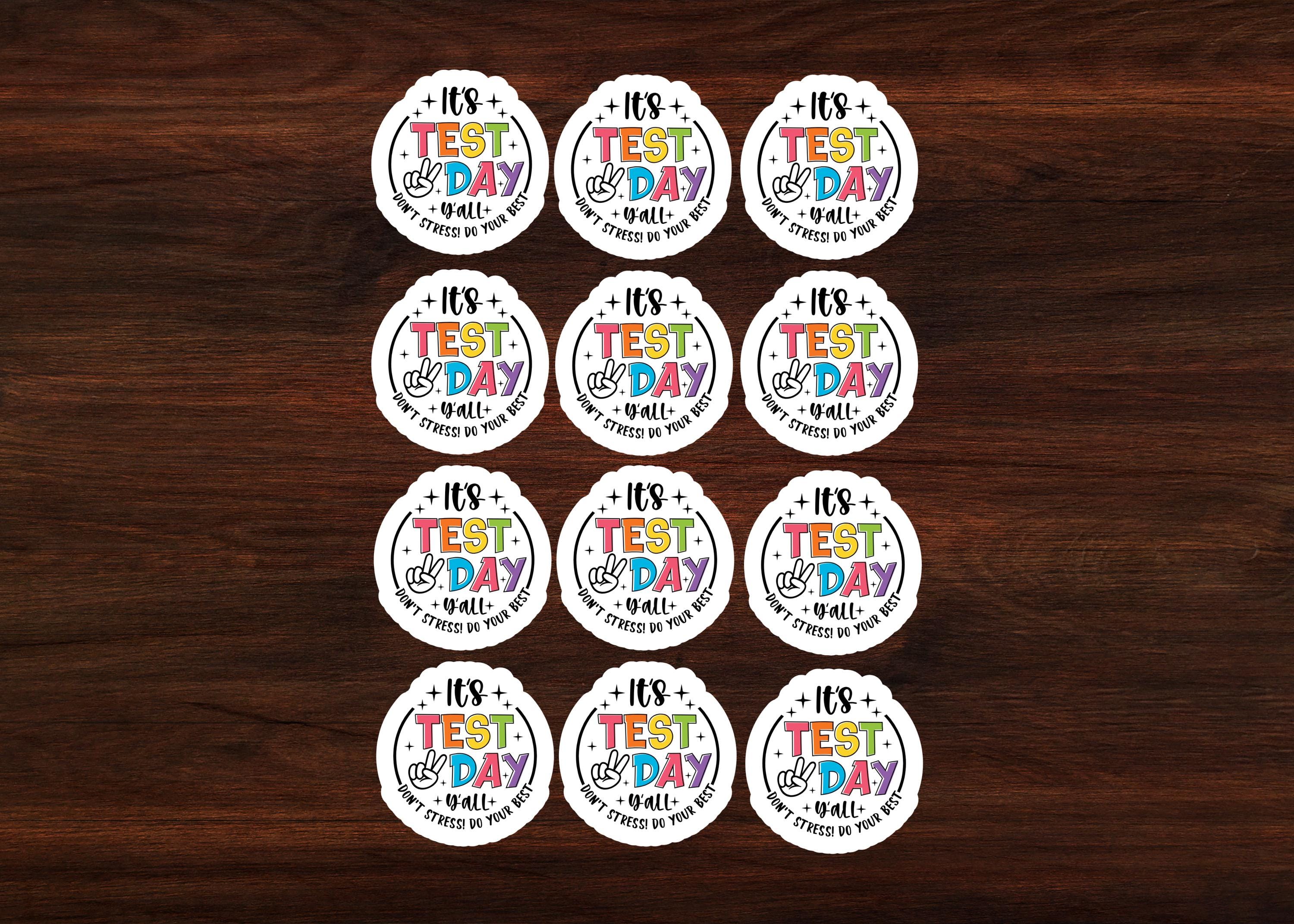Stickers On R Test Motivational Testing Stickers | Encouragement Stickers | Student ...