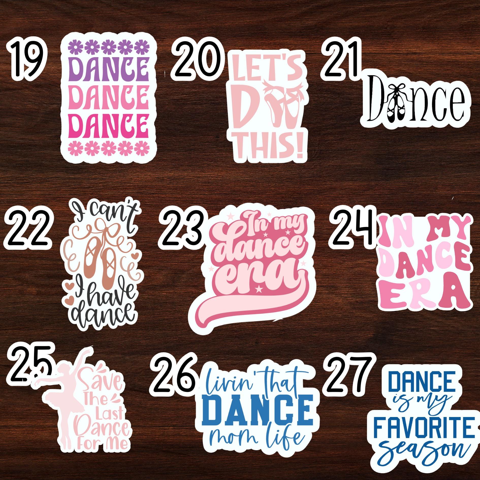 Dance L Ballet L Gymnastics Stickers L Build Your Own Sticker Pack L ...