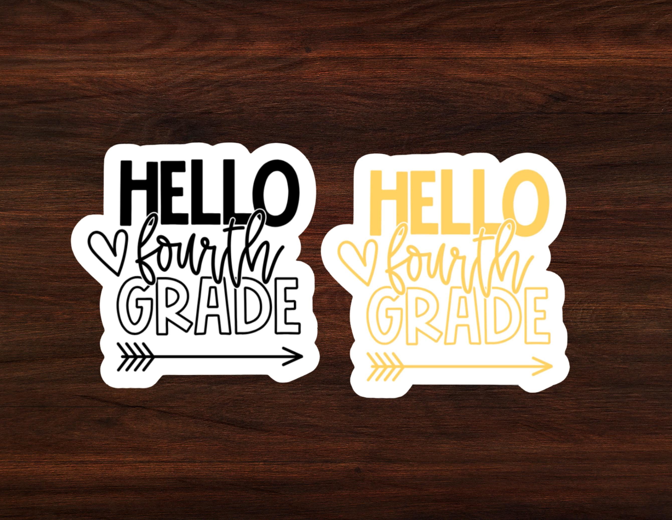 Grade Paper Sticker BACK TO SCHOOL Stickers L Grade 1 | Grade 2 | Grade 3 | Grade 4 | Grade ...