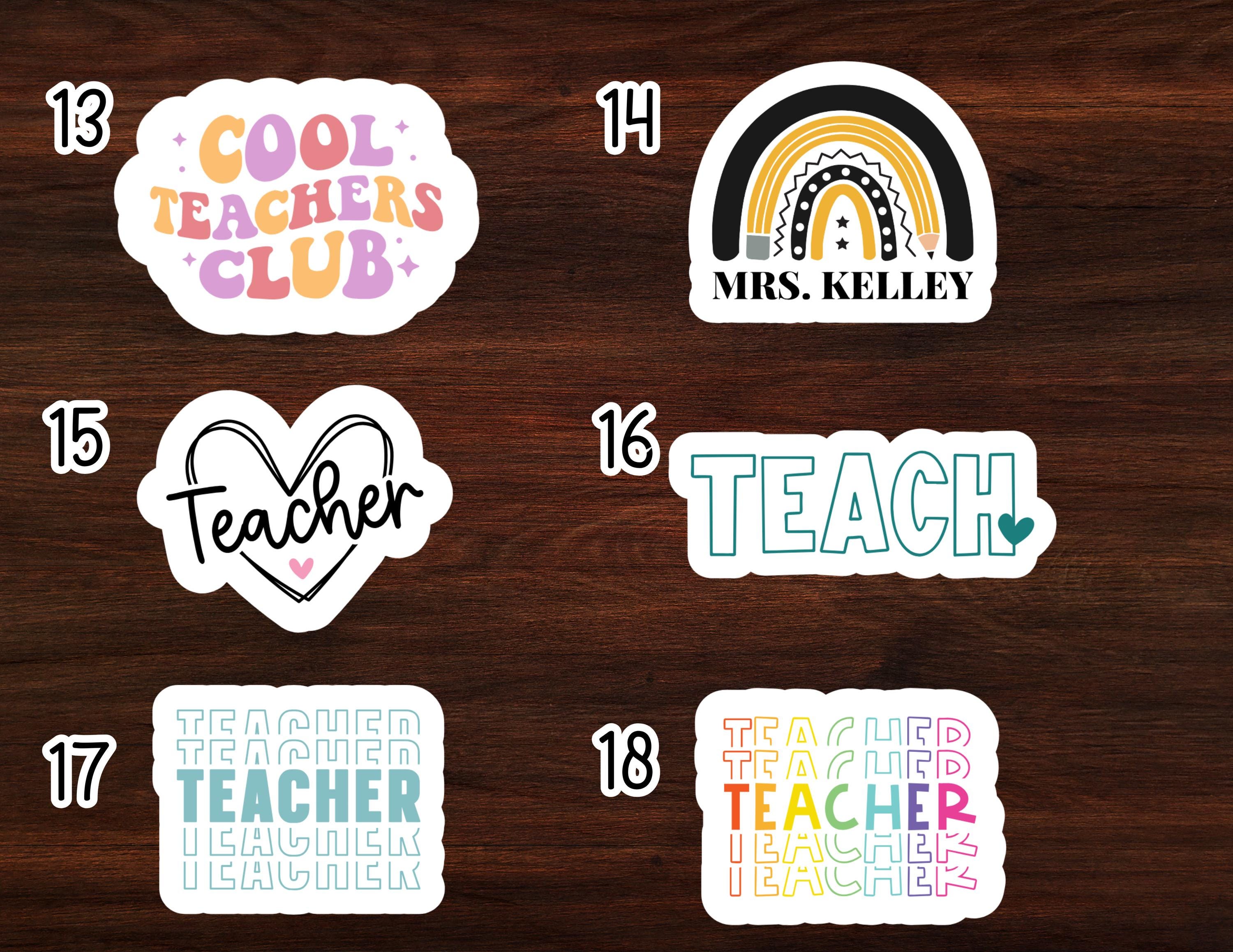 Lehreraufkleber | Aufkleber zur Wertschätzung von Lehrern | Zurück zur Schule | Lehrergeschenk | Stellen Sie Ihr eigenes Stickerpaket zusammen | Lehrergeschenk zum ersten Schultag |