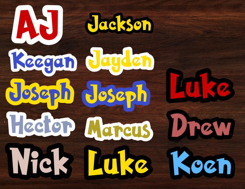 Name Sticker | Personalized Name Sticker | Water Bottle Sticker ...