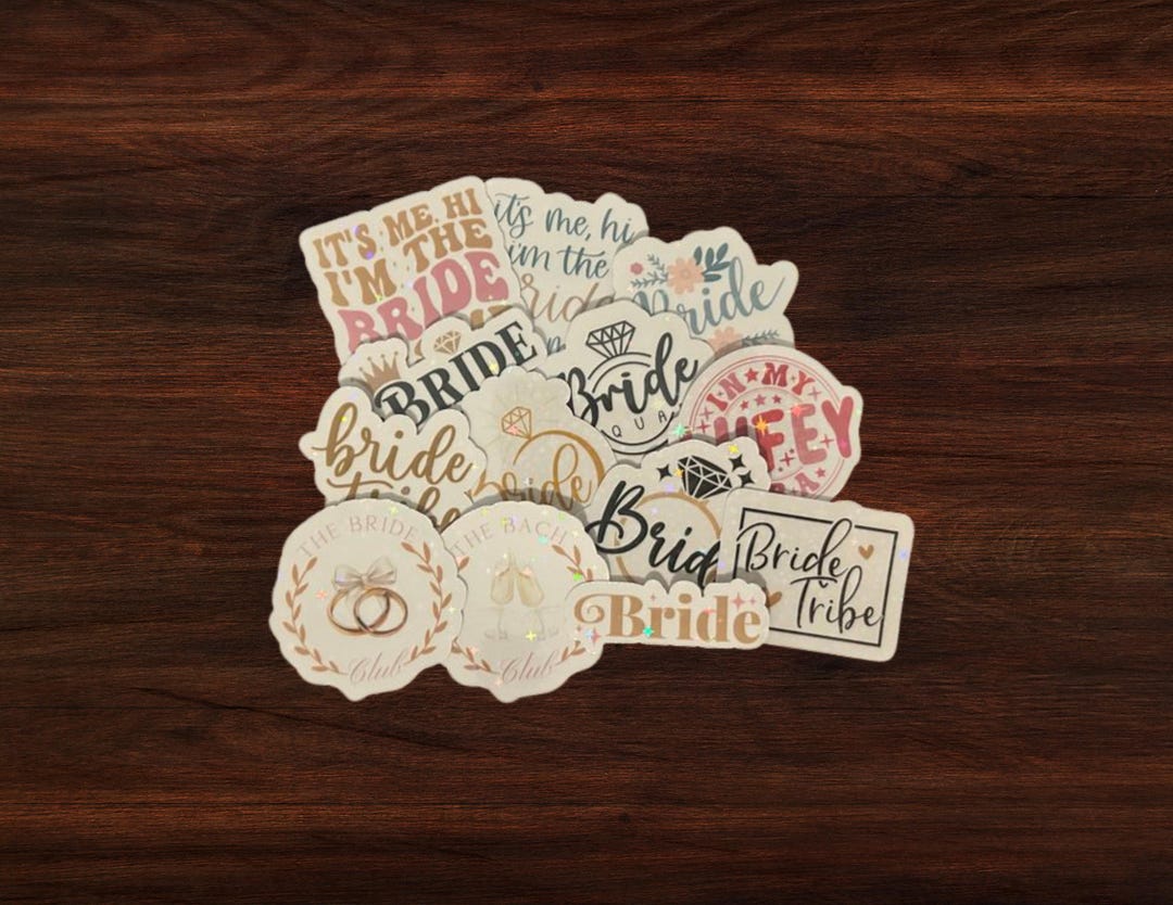 Wedding Stickers | Bridal Stickers | Bachelorettepartyfavors | Bach ...