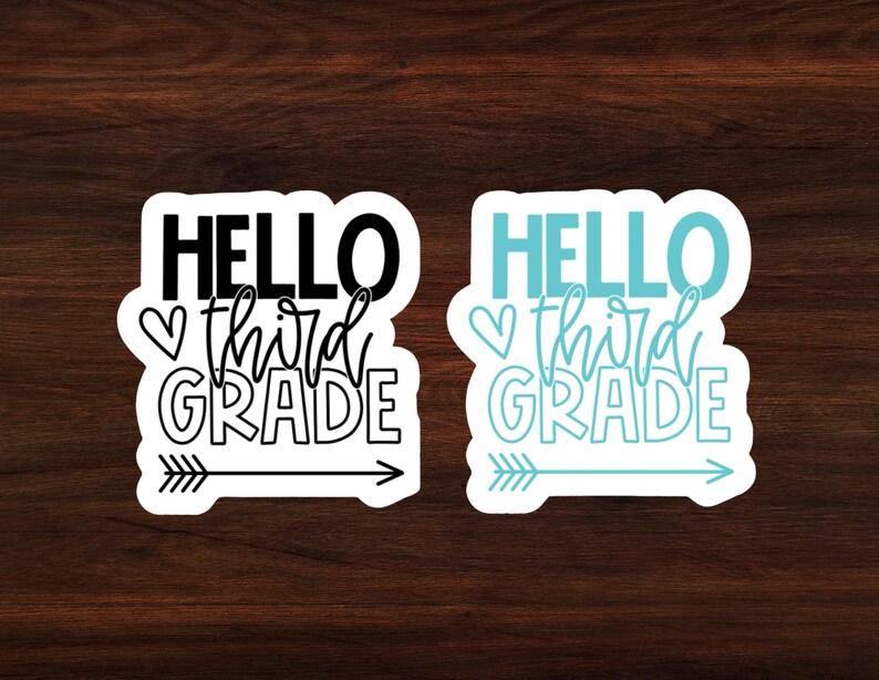 BACK TO SCHOOL Stickers L Grade 1 | Grade 2 | Grade 3 | Grade 4 | Grade ...