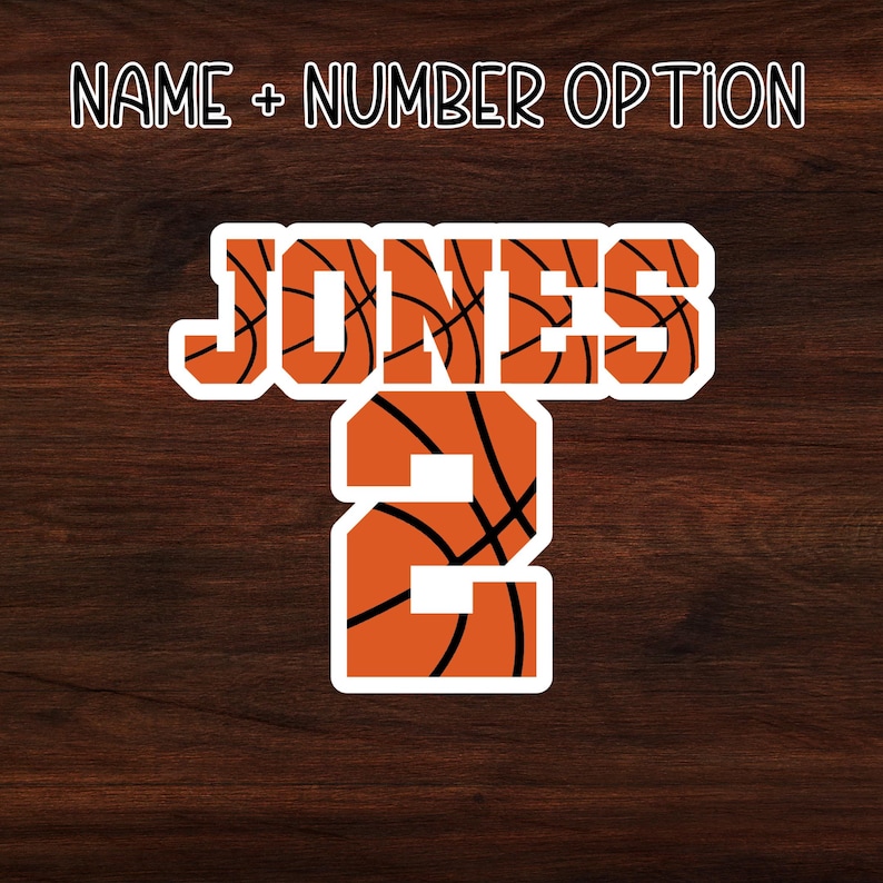Basketball Name Sticker | Personalized Name Sticker | Water Bottle ...