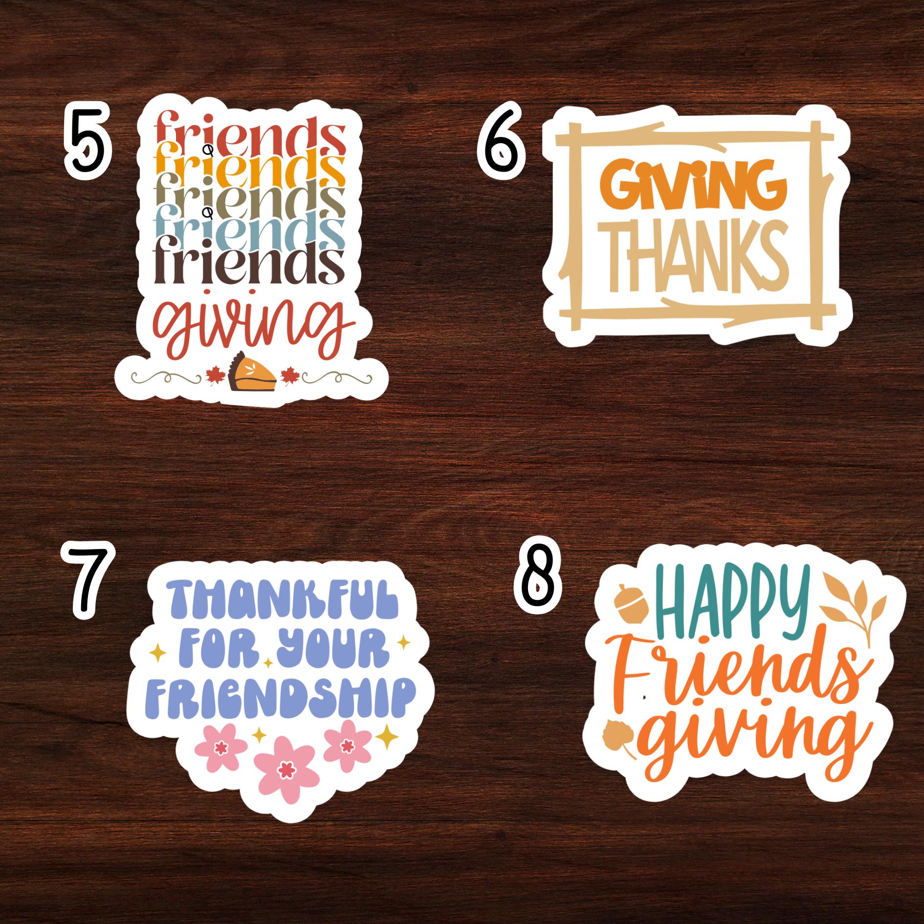 Friendsgiving Stickers | Create Your Own Package L Thanksgiving Gift ...