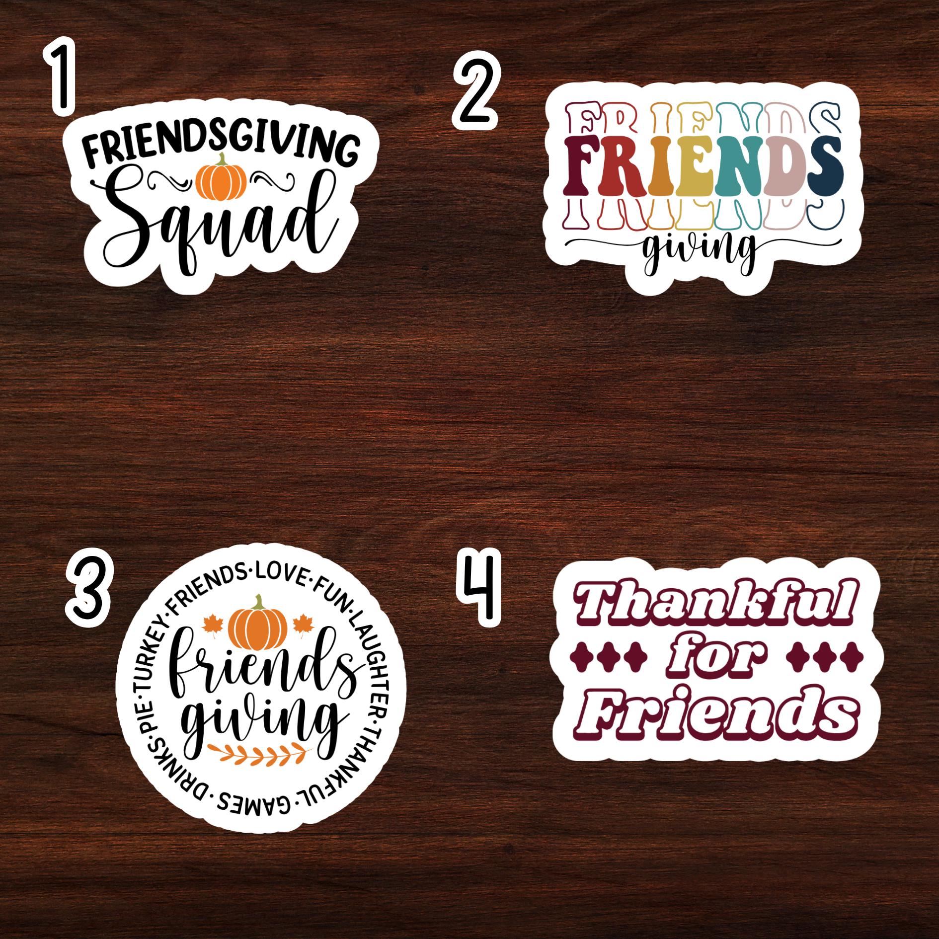 Friendsgiving Stickers | Create Your Own Package L Thanksgiving Gift ...
