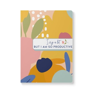 I cry a lot but I am So Productive, Swiftie Softcover Journal (with Inside cover Prints)