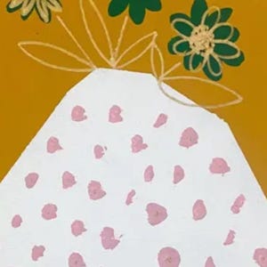 Flowers painting on paper | Original artwork
