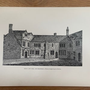Echter viktorianischer Druck von Oxford