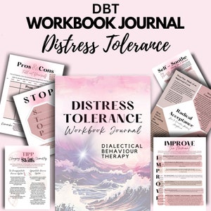 DBT Workbook Journal | Distress Tolerance | Editable Pages | Dialectical Behaviour Therapy | BPD Recovery | Psychoeducation | DBT Journal