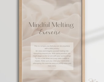 Mindful Melting | Mindfulness Exercise | Coping Skill | Poster | Worksheet | Resource