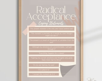Radical Acceptance | Coping Statements | DBT | Reality Acceptance | Distress Tolerance | BPD | Acceptance Mantra