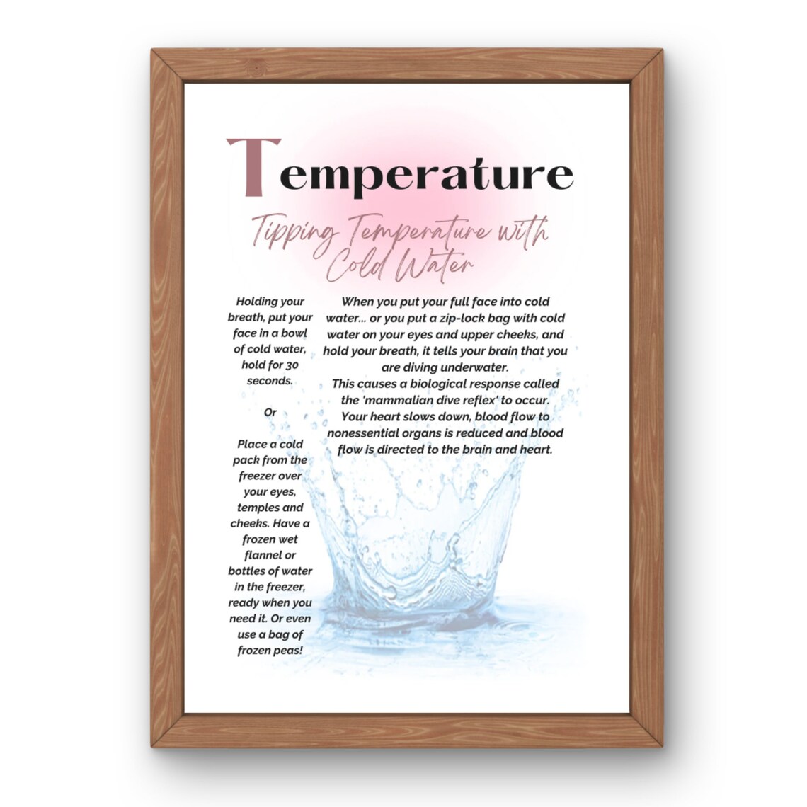 DBT TIPP Skill Posters | Handouts | Worksheets | Distress Tolerance ...